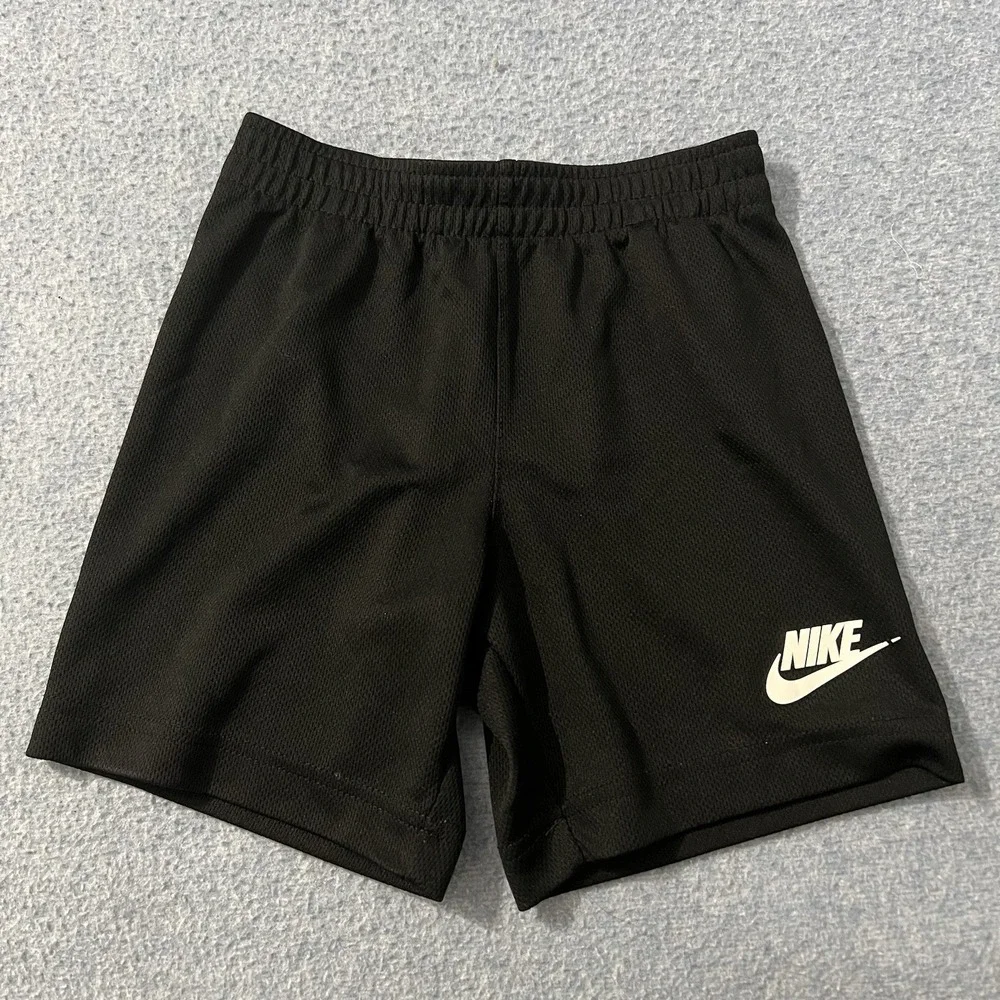 Nike Mesh Basketball Shorts Kids Size 4 (XS) Black Casual Athletic